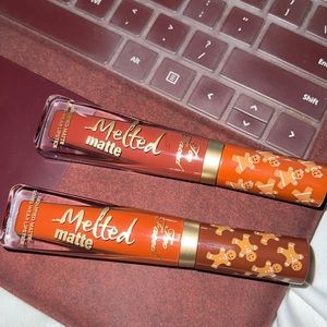 Too faced melted matte gingerbread man & gingerbread girl